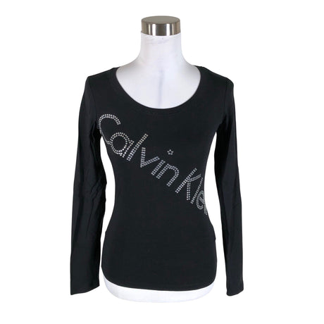 Unisex Calvin Klein Jeans - Trikotaažist pluus, suurus 34 - Must ()