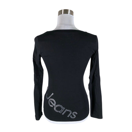 Unisex Calvin Klein Jeans - Trikotaažist pluus, suurus 34 - Must (2)