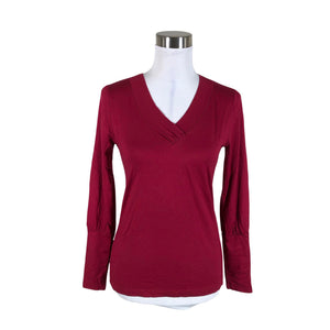 Unisex Nanso - Trikotaažist pluus, suurus 36 - Veinipunane (1)