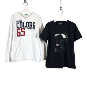 Unisex Benetton - Trikotaažist pluus, suurus 146 - 152 - Valge (1)
