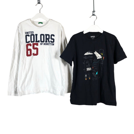 Unisex Benetton - Trikotaažist pluus, suurus 146 - 152 - Valge ()