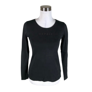 Unisex Esprit - Trikotaažist pluus, suurus 36 - Must (1)