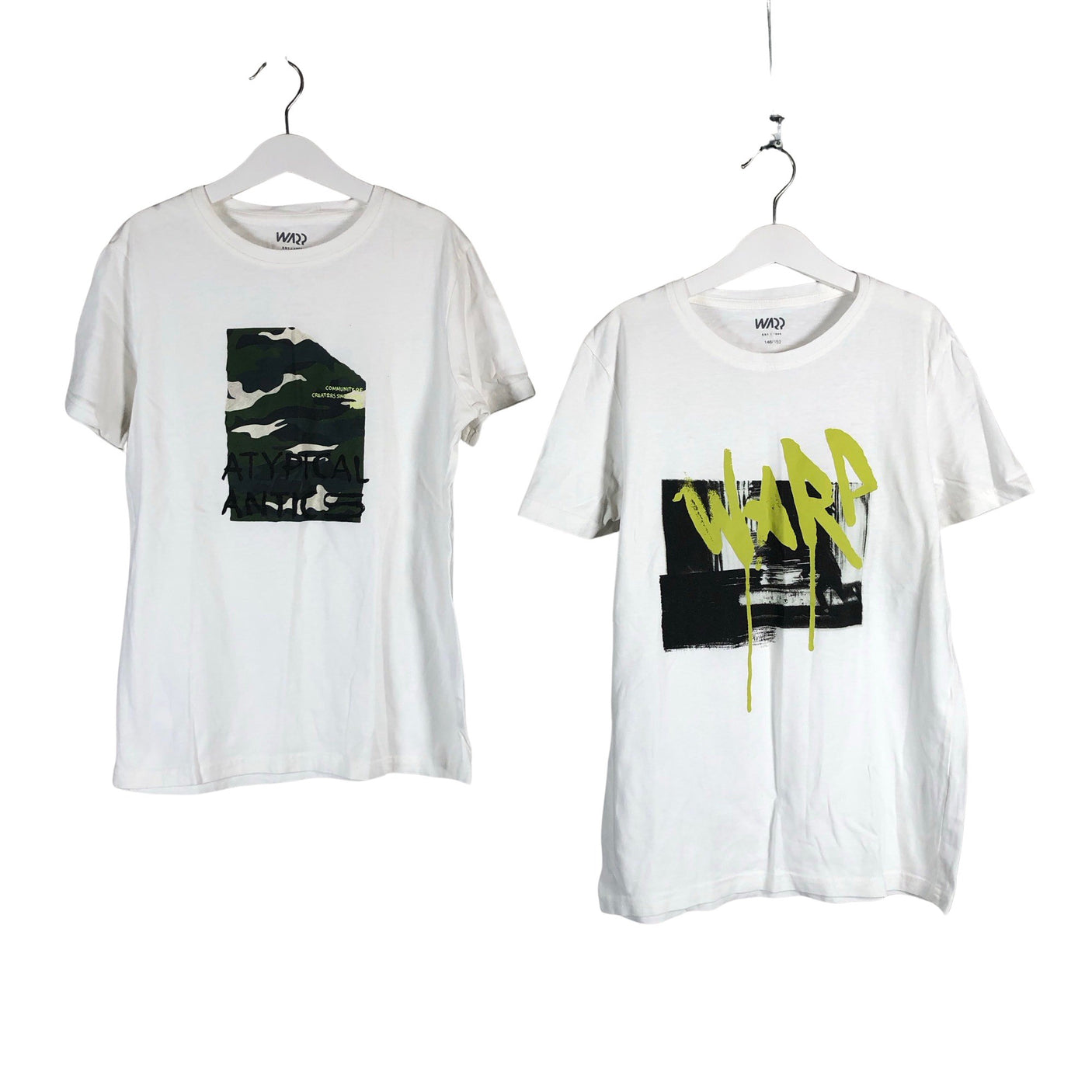 Unisex Warp - T-särk, suurus 146 - 152 - Valge (1)