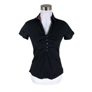 Unisex Esprit - Lühikeste käistega pluus, suurus 32 - Must (1)
