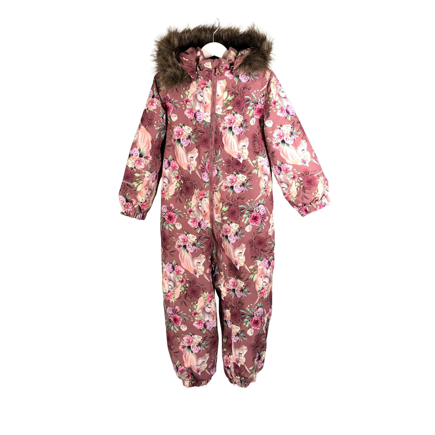 Unisex Name It - Talvekombinesoon, suurus 104 - 110 - Heleroosa (1)