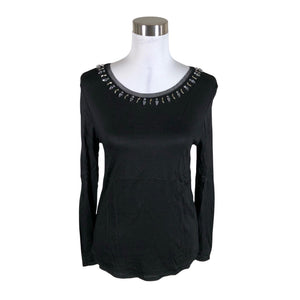 Unisex Massimo Dutti - Trikotaažist pluus, suurus 38 - Must (1)