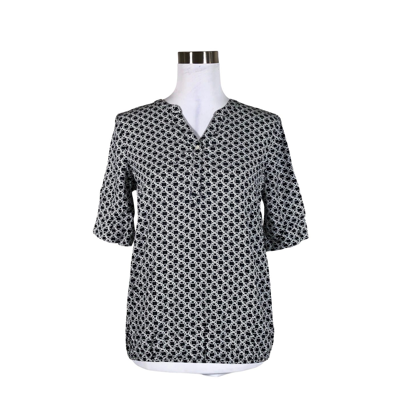 Unisex Tom Tailor - Lühikeste käistega pluus, suurus 34 - Must (1)