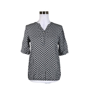 Unisex Tom Tailor - Lühikeste käistega pluus, suurus 34 - Must (1)