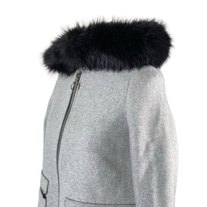Unisex Maje - Villane mantel, suurus 36 - Hall (2)