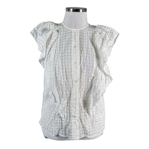Unisex InWear - Lühikeste käistega pluus, suurus 42 - Valge (1)