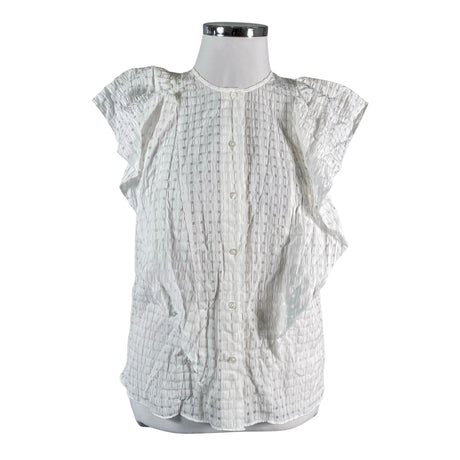Unisex InWear - Lühikeste käistega pluus, suurus 42 - Valge ()