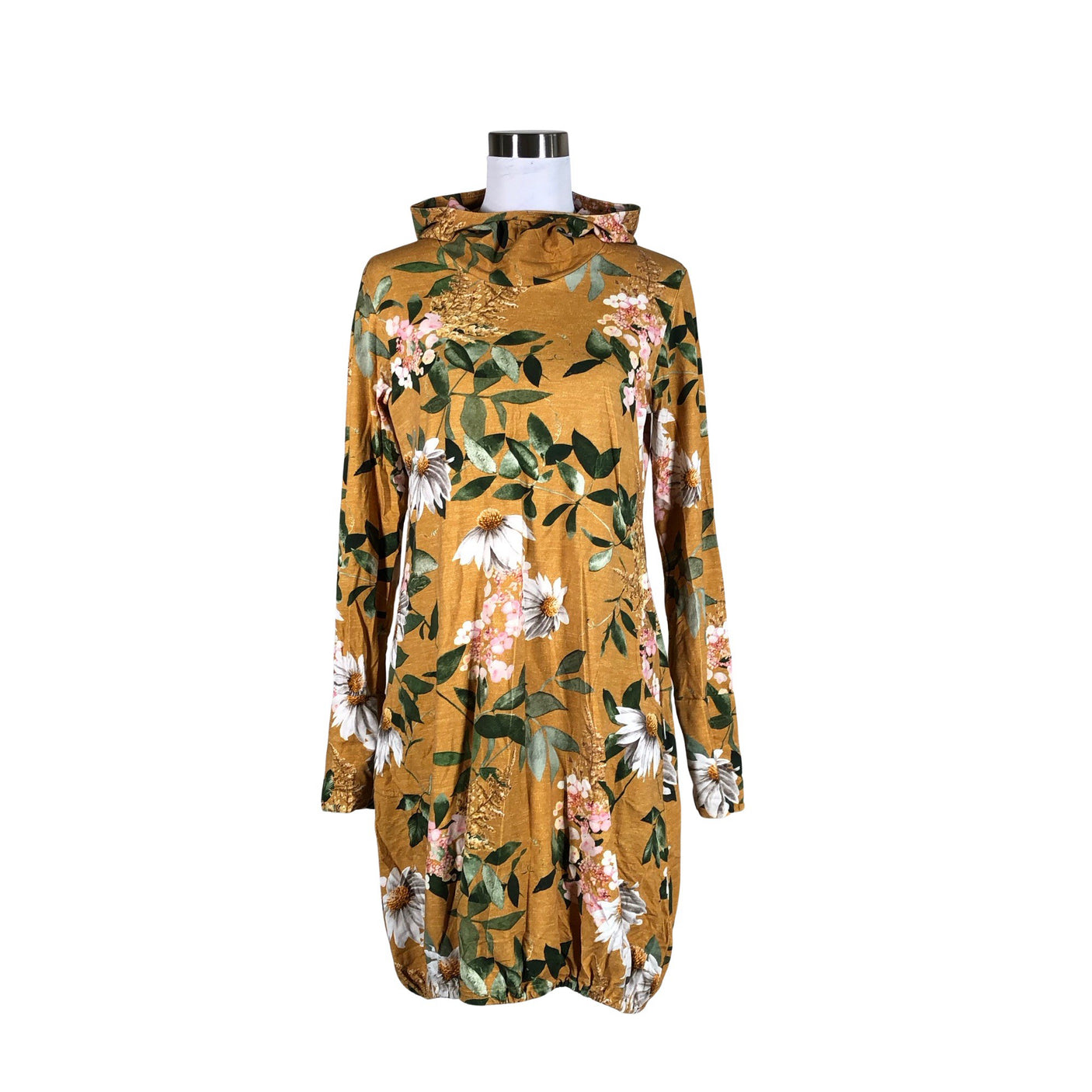 Unisex Taimi - Trikotaažist kleit, suurus 38 - Oranž (1)