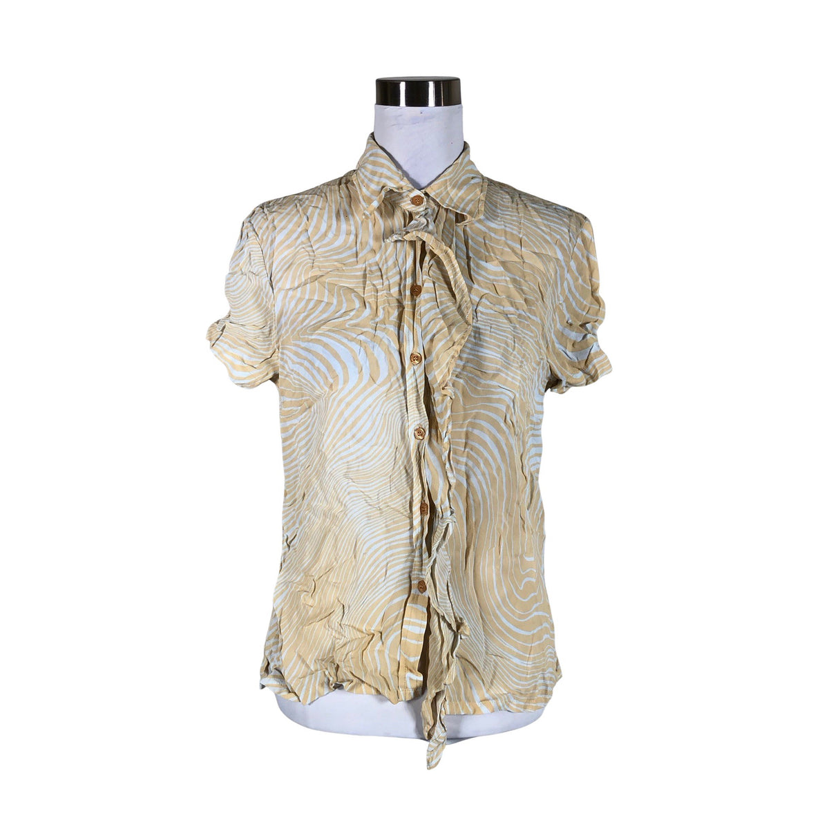 Unisex Bandolera - Lühikeste käistega pluus, suurus 40 - Beige (1)
