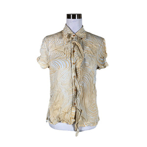 Unisex Bandolera - Lühikeste käistega pluus, suurus 40 - Beige (1)