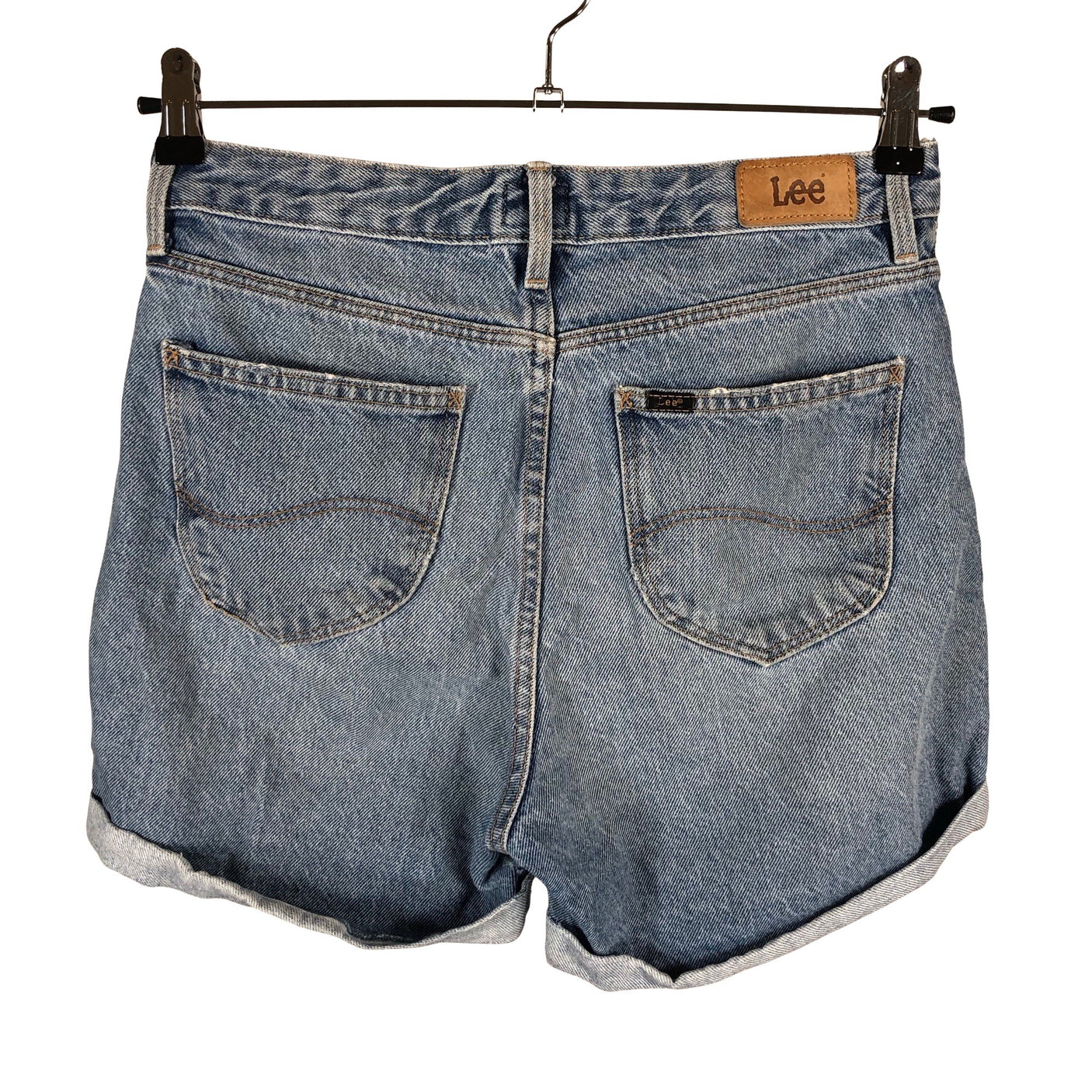 Unisex Lee - Teksast lühikesed püksid, suurus W27 - Helesinine (2)