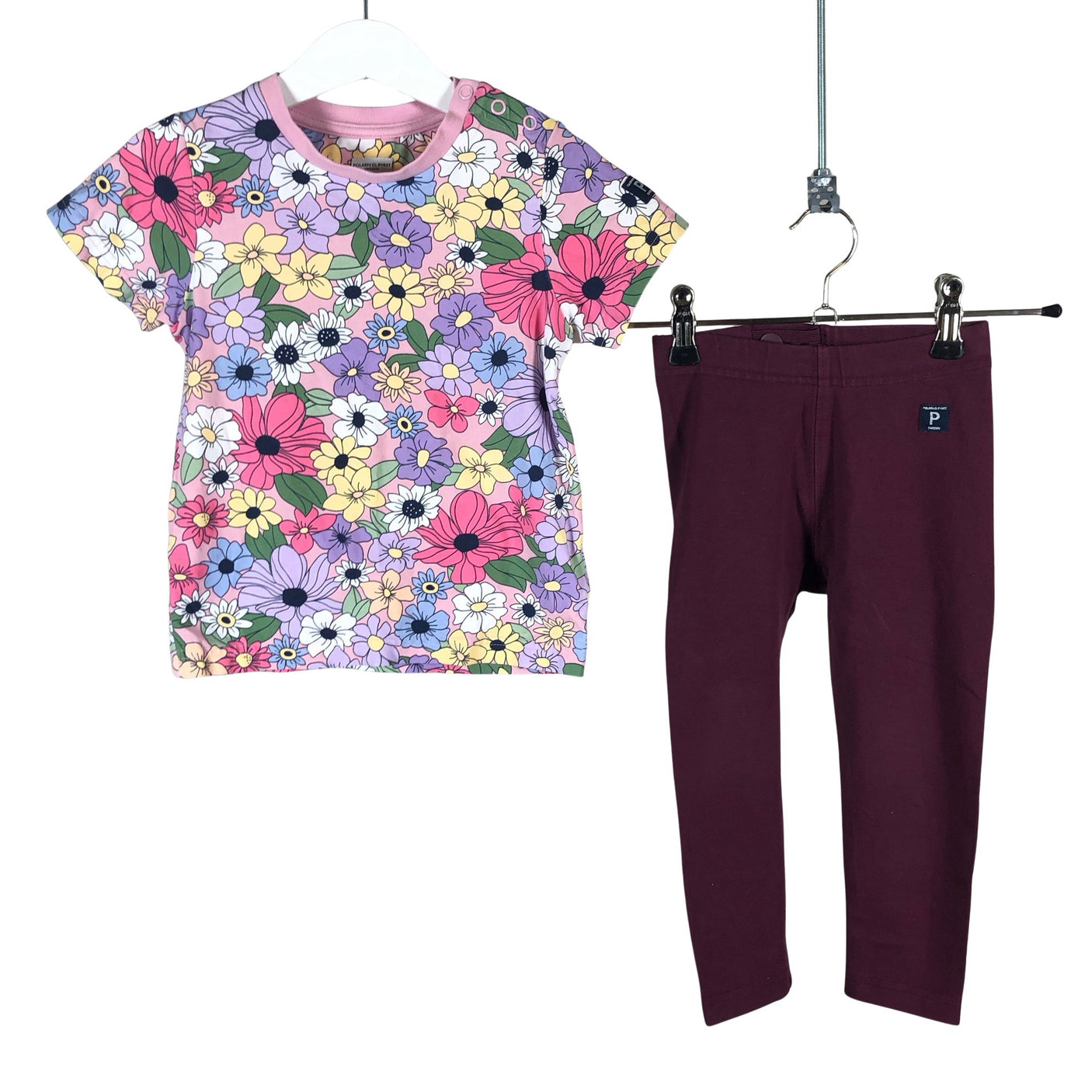 Unisex Polarn O. Pyret - T-särk, suurus 86 - 92 - Heleroosa (1)