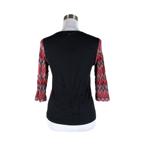 Unisex Riani - Trikotaažist pluus, suurus 38 - Punane (2)