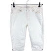 Unisex Tommy Hilfiger - Teksast poolpikad püksid, suurus W29 - Looduslik valge ()