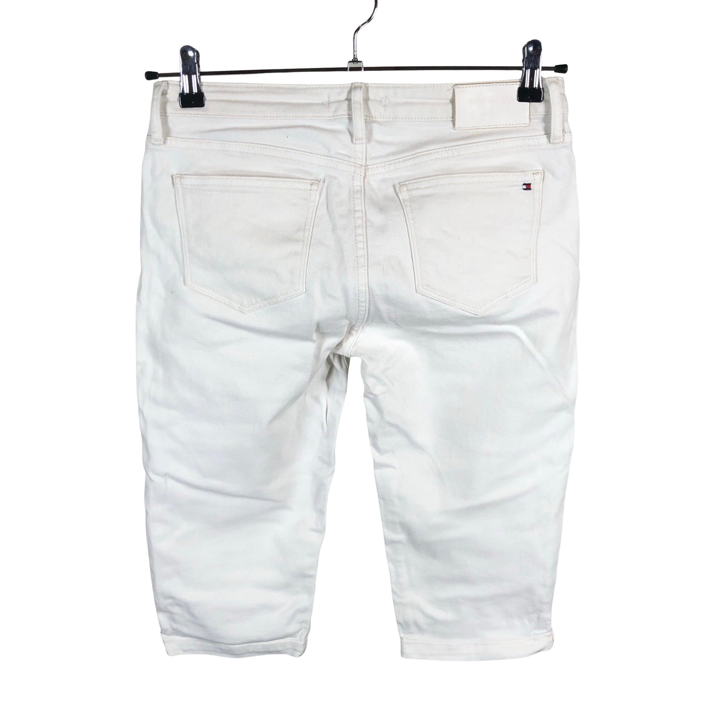 Unisex Tommy Hilfiger - Teksast poolpikad püksid, suurus W29 - Looduslik valge (2)