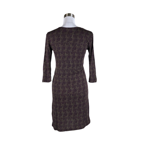 Unisex Marimekko - Trikotaažist kleit, suurus 36 - Pruun (2)