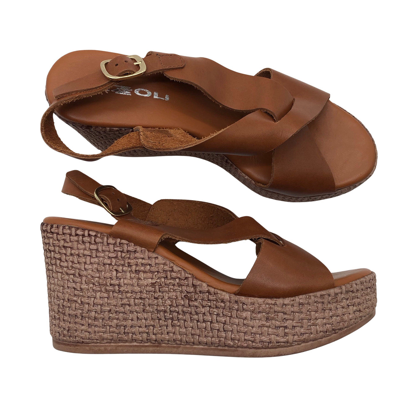 Unisex Rizzoli - Kiilkontsaga rihmikud, suurus 37 - Pruun (1)