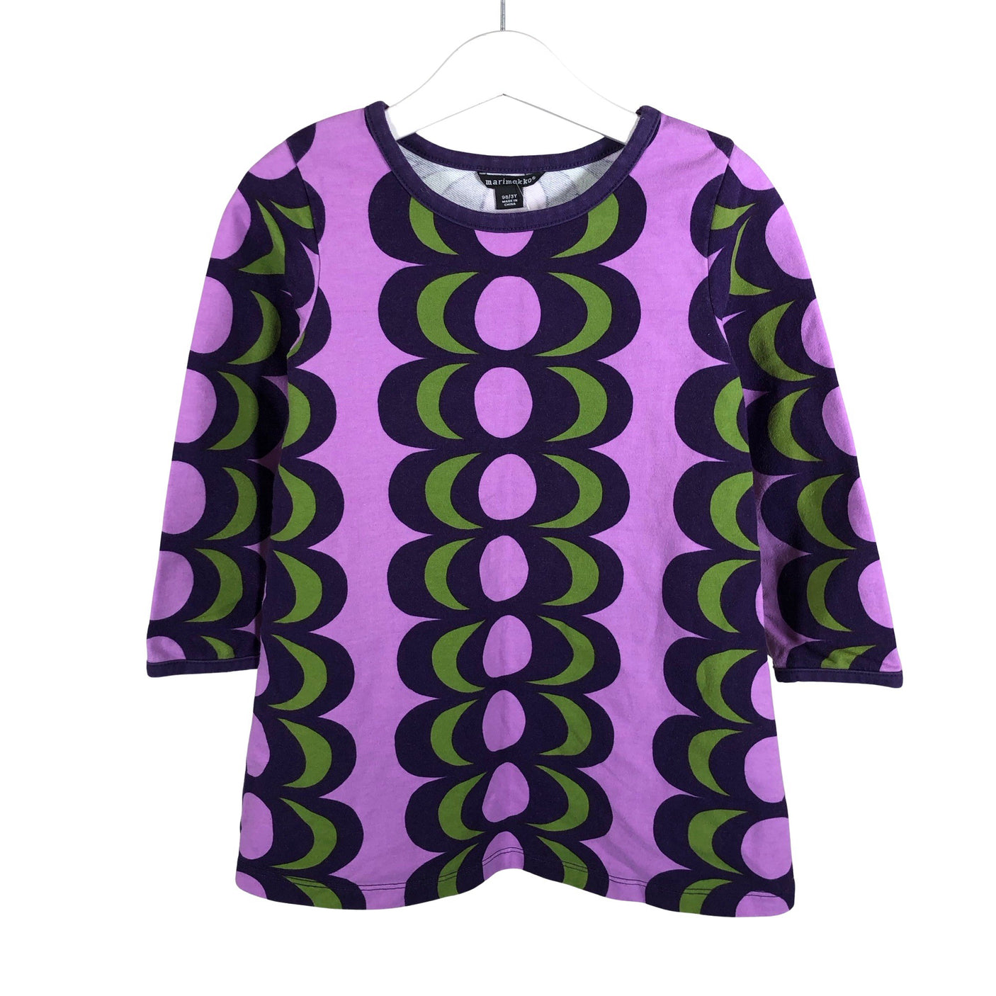 Unisex Marimekko - Trikotaažist kleit, suurus 92 - 98 - Lilla (1)