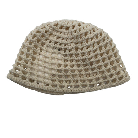 Unisex Handmade - Õhuke müts, suurus 58 - 60 cm - Looduslik valge ()