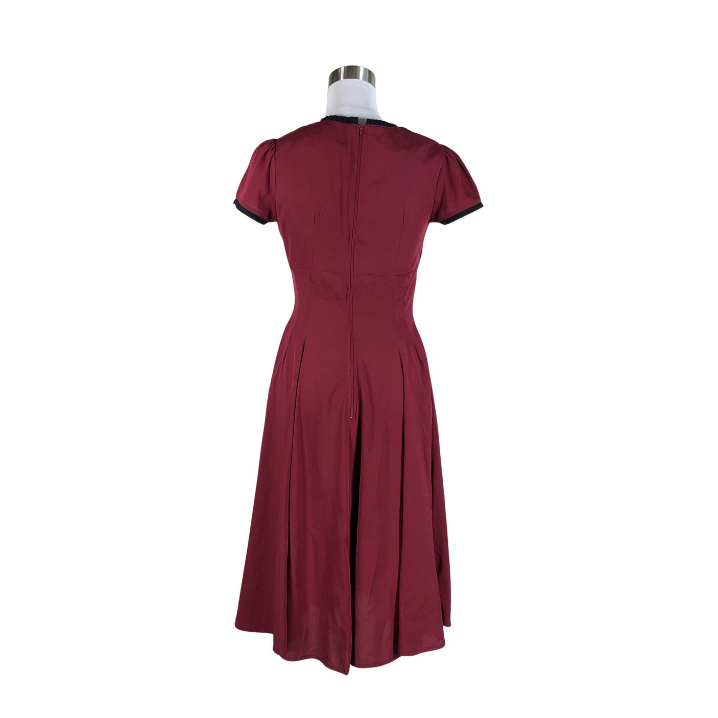 Unisex Hell Bunny - Õhuke kleit, suurus 36 - Veinipunane (2)