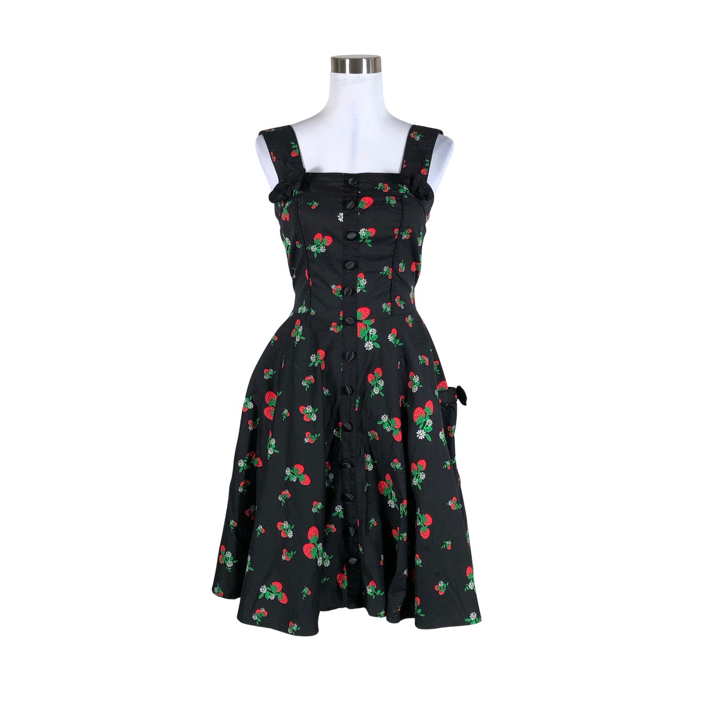 Unisex Hell Bunny - Mitteveniv kleit, suurus 38 - Must (1)