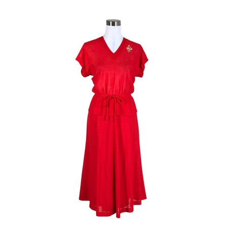 Unisex Figura - Kootud seelik, suurus 38 - Punane ()