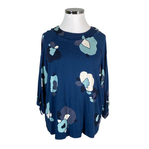 Unisex Nanso - Trikotaažist pluus, suurus 44 - Sinine (1)