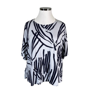 Unisex Nanso - Lühikeste käistega pluus, suurus 50 - Hall (1)