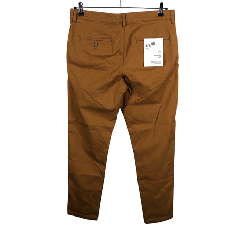 Unisex Selected - Mittevenivad püksid, suurus W34 - Pruun (2)