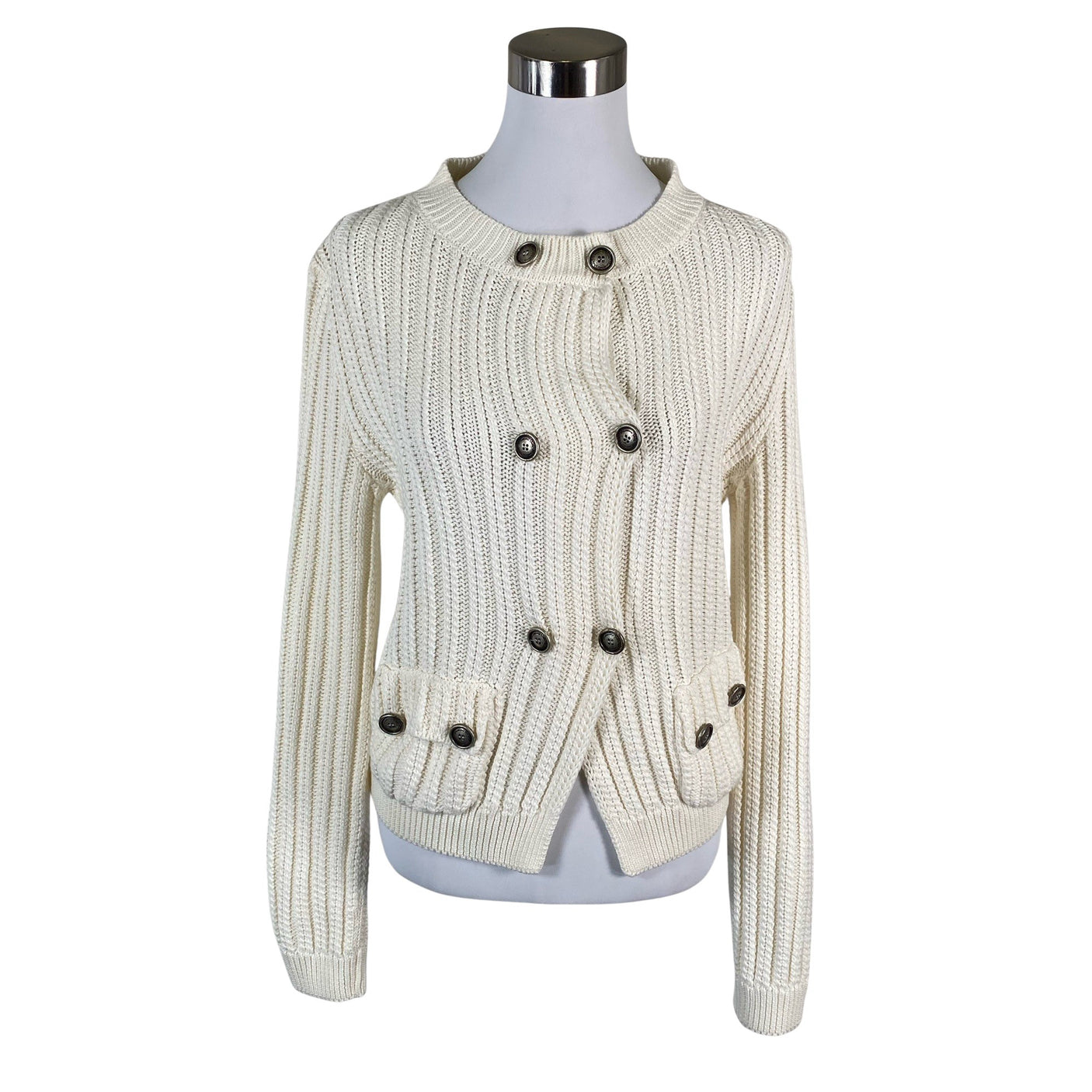 Unisex Massimo Dutti - Kardigan, suurus 38 - Valge (1)