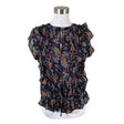 Unisex Summum Woman - Lühikeste käistega pluus, suurus 38 - Must ()