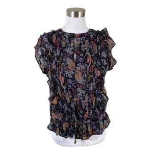 Unisex Summum Woman - Lühikeste käistega pluus, suurus 38 - Must (1)
