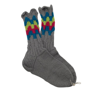 Unisex Handmade - Villased sokid, suurus 39 - Hall (1)
