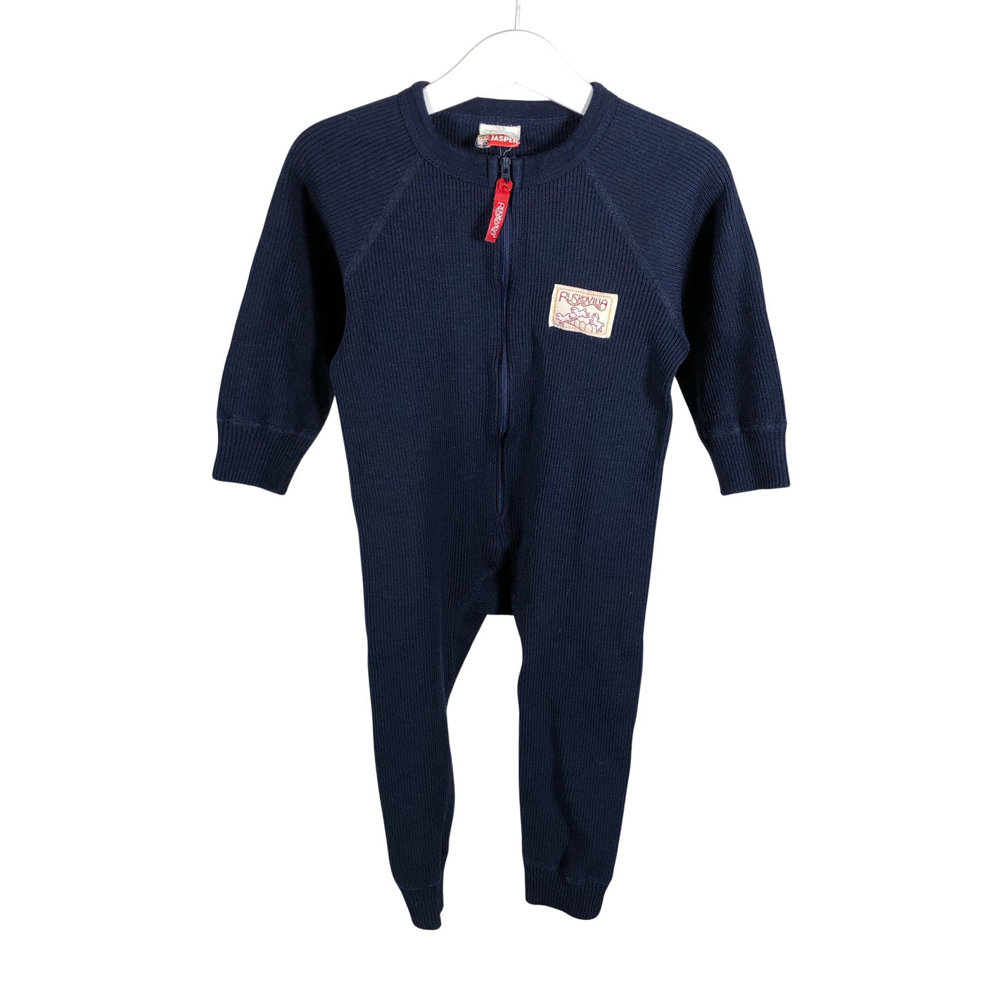 Unisex Ruskovilla - Villane kombinesoon, suurus 86 - 92 - Sinine (1)