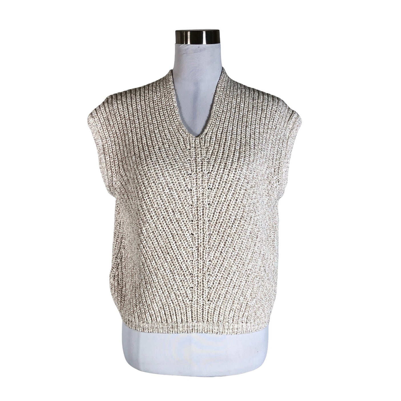Unisex Opus - Kootud vest, suurus 36 - Beige (1)