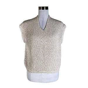 Unisex Opus - Kootud vest, suurus 36 - Beige (1)