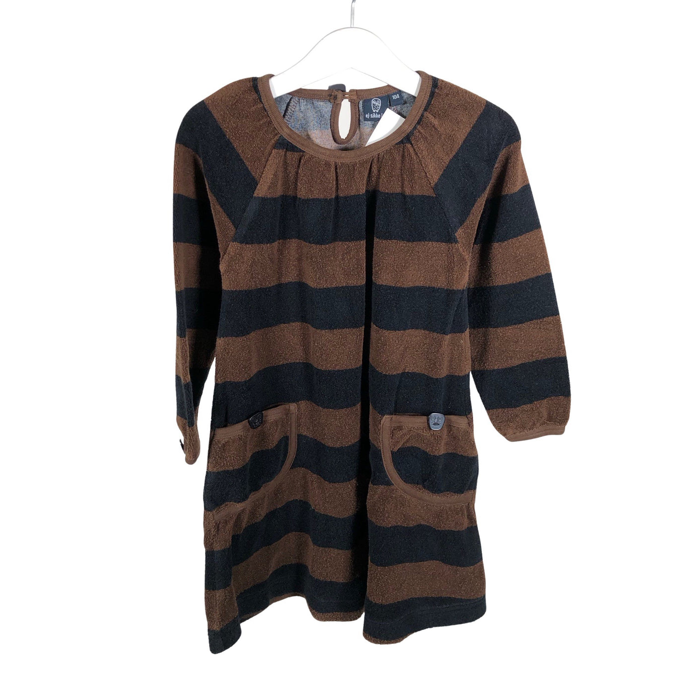Unisex ej sikke lej - Dressikangast kleit, suurus 98 - 104 - Pruun (1)
