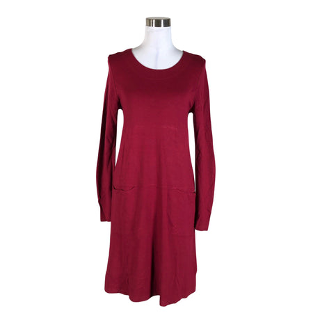 Unisex Nanso - Trikotaažist kleit, suurus 38 - Veinipunane ()