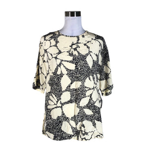 Unisex by Malene Birger - Lühikeste käistega pluus, suurus 38 - Beige (1)