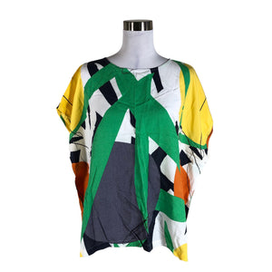 Unisex Nanso - Lühikeste käistega pluus, suurus 40 - Roheline (1)