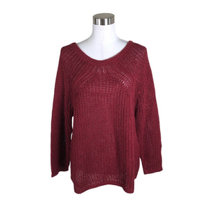 Unisex Massimo Dutti - Kampsun, suurus 40 - Veinipunane (1)