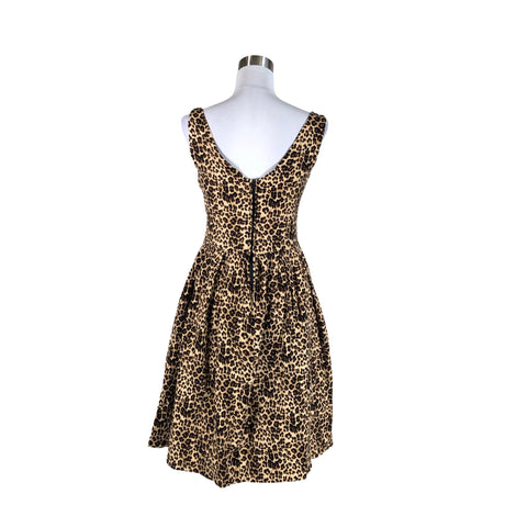 Unisex Lindy Bop - Trikotaažist kleit, suurus 38 - Beige (2)