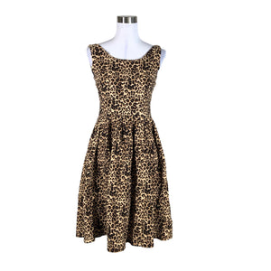 Unisex Lindy Bop - Trikotaažist kleit, suurus 38 - Beige (1)