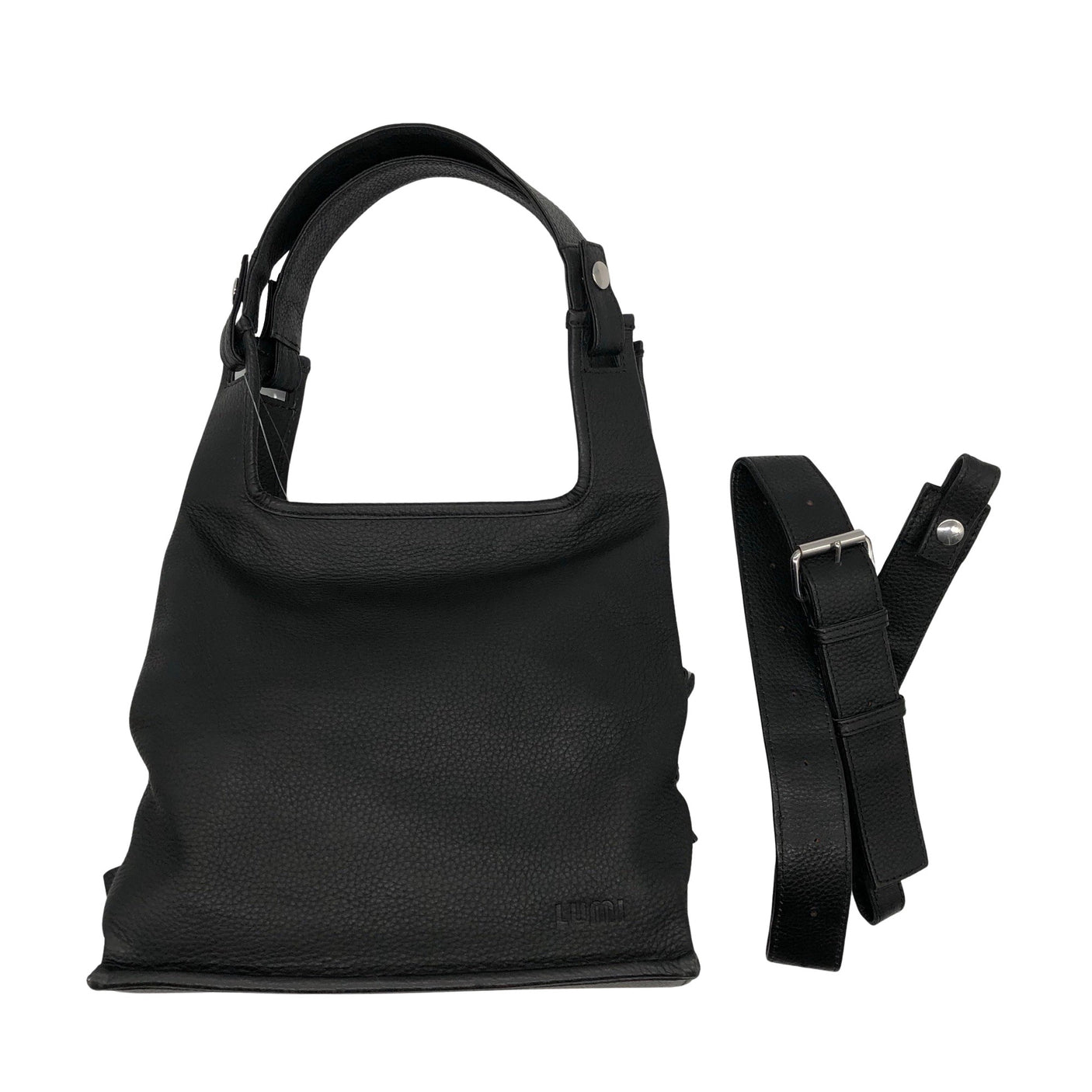 Unisex Lumi - Käekott, suurus Midi - Must (1)