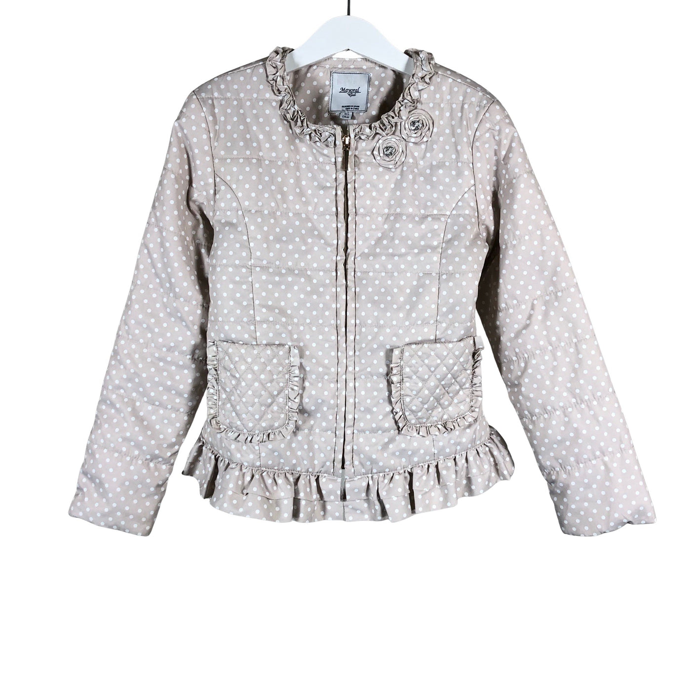 Unisex Mayoral - Õhem talvejope, suurus 128 - 134 - Beige (1)