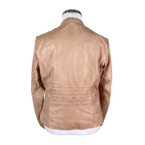 Unisex Saki - Nahktagi, suurus 44 - Heleroosa (2)